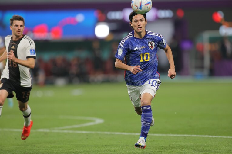 途中出場した南野　©Kaoru Watanabe/JMPA