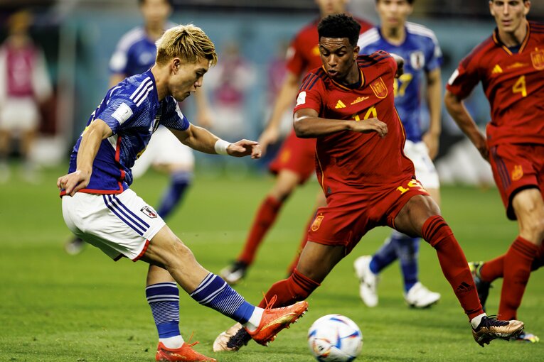 逆転ゴールにつながったクロスボール　©︎Kiichi Matsumoto/JMPA