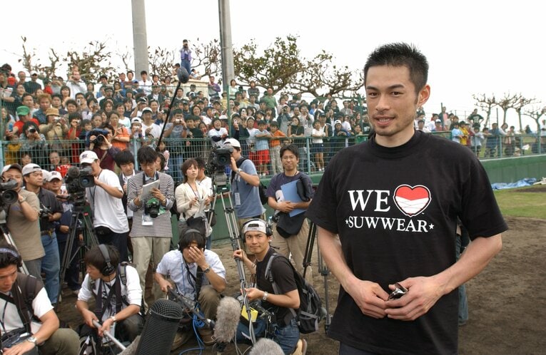 2006年1月の放送回「フェアな殺人者」に出演したイチロー（写真は2005年2月撮影）　©Takashi Shimizu