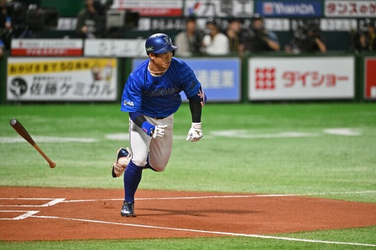 今回の日本シリーズでDeNA打線のキーマンとなっている1番の桑原将志　©︎Hideki Sugiyama