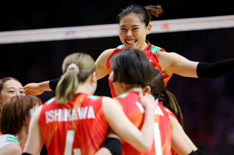 バレーボール女子日本代表の大黒柱として存在感を放つ島村春世（34歳） ／ photograph by JVA/AFLO SPORT