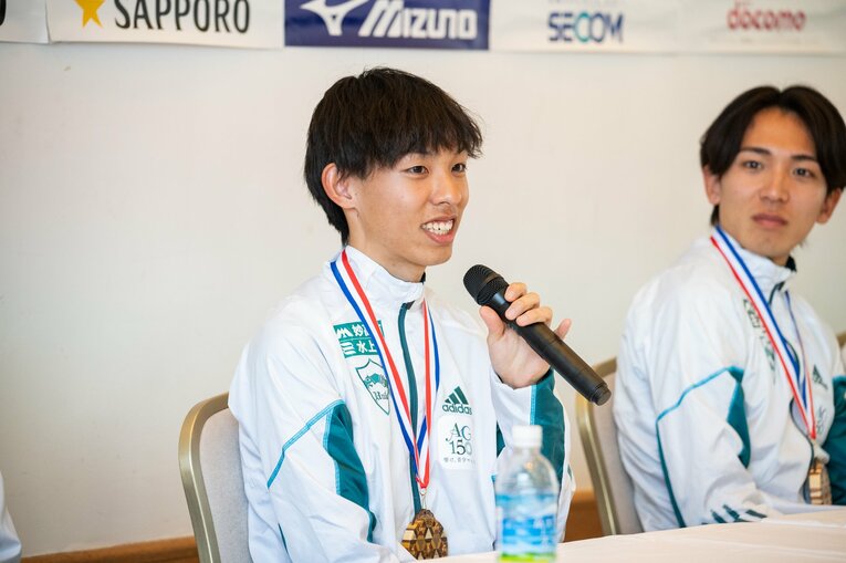 【黒田朝日レア写真】出走後もさわやか（3年時。写真は続きます）　©Nanae Suzuki