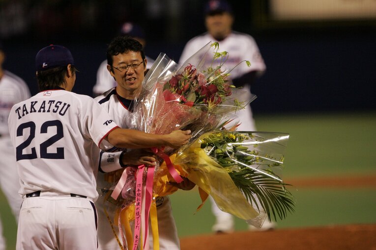 2007年、ヤクルト古田敦也（当時42歳）の引退試合 ©Hideki Sugiyama