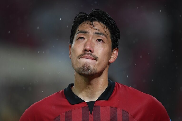 ヴィッセル神戸戦後、目に涙をためながら唇を噛みしめる昌子源