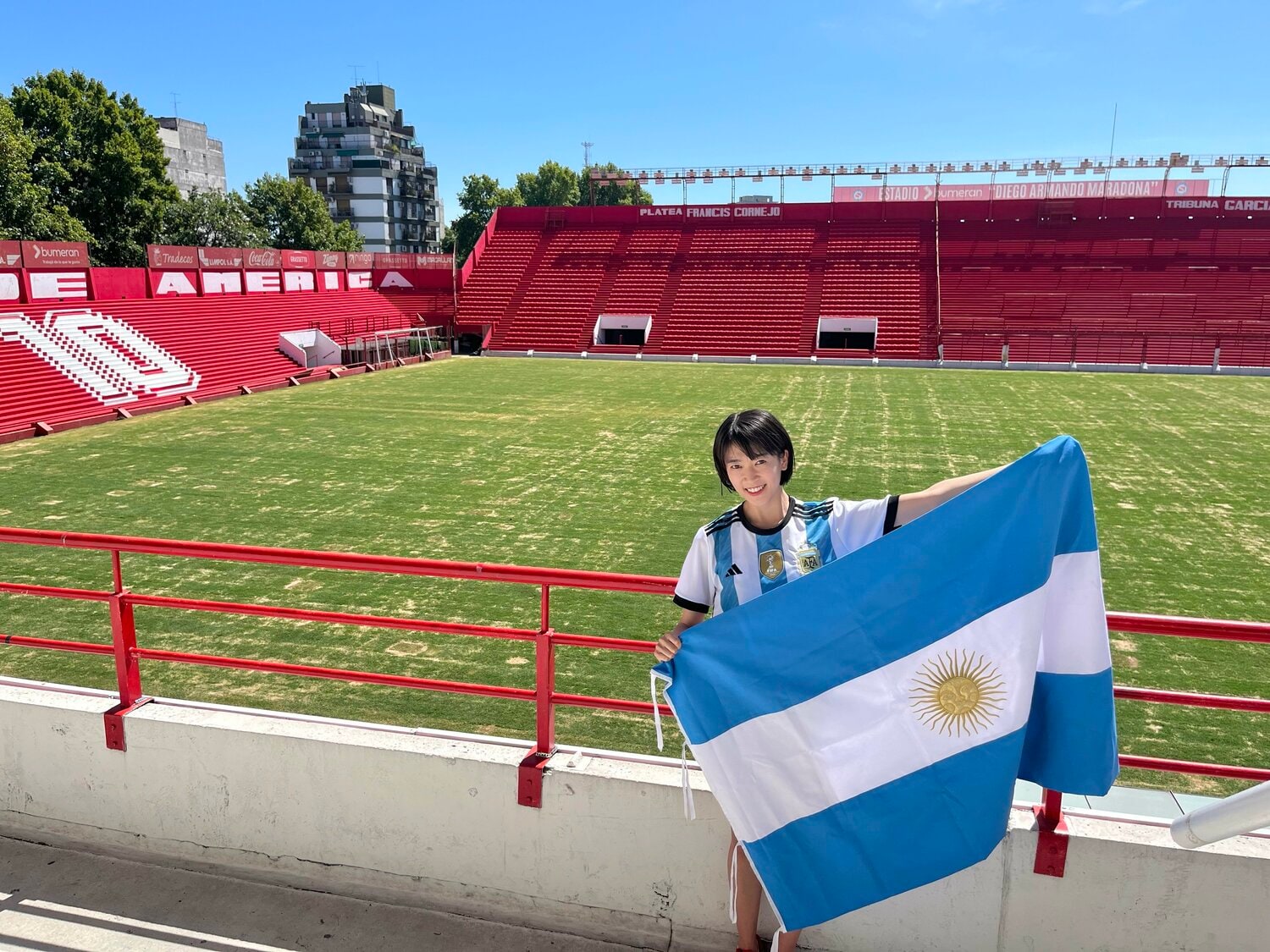 アルゼンチンに行った際の眞嶋さん　※本人提供