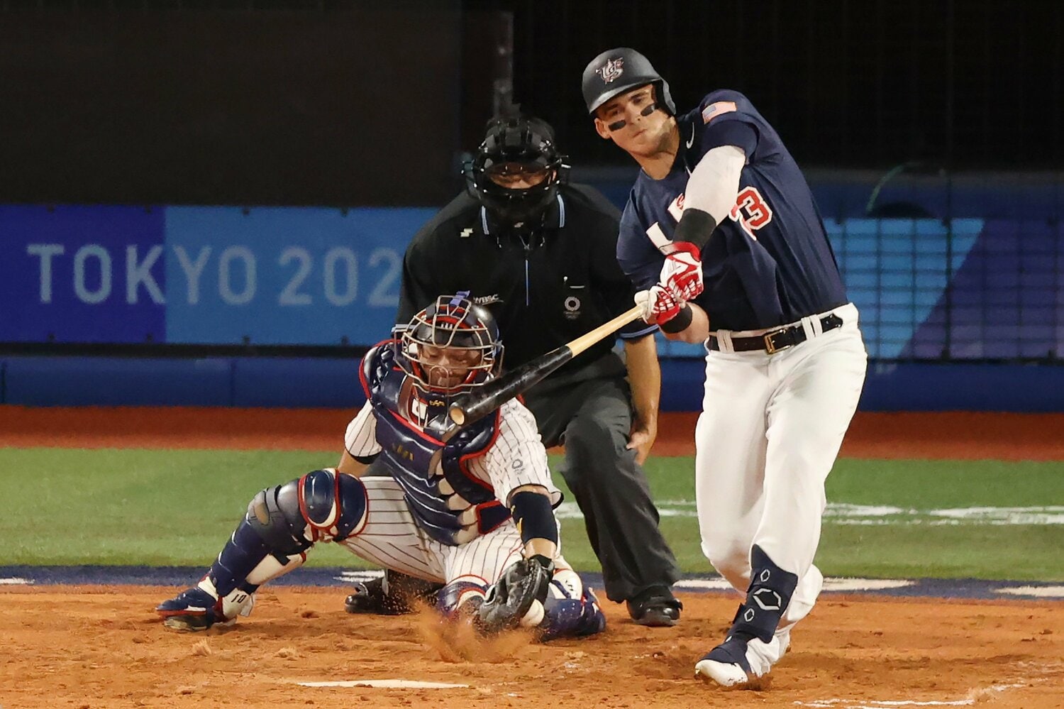 東京五輪決勝、日本戦でのオースティン　©Getty Images