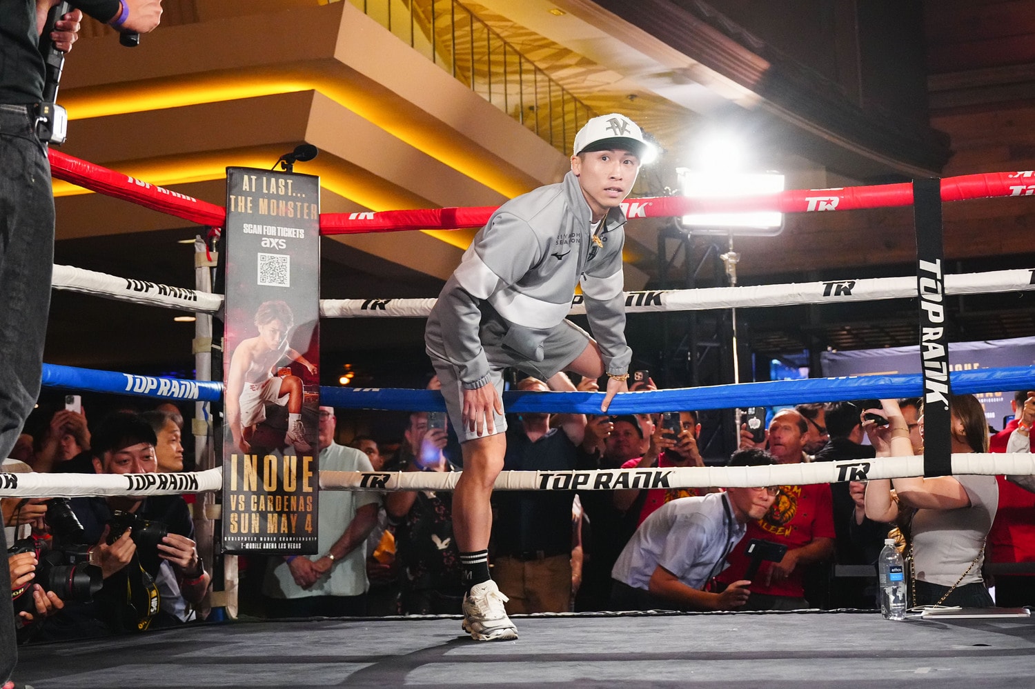 ラスベガスで公開イベントに出席した井上尚弥　©︎Creative 2/AFLO