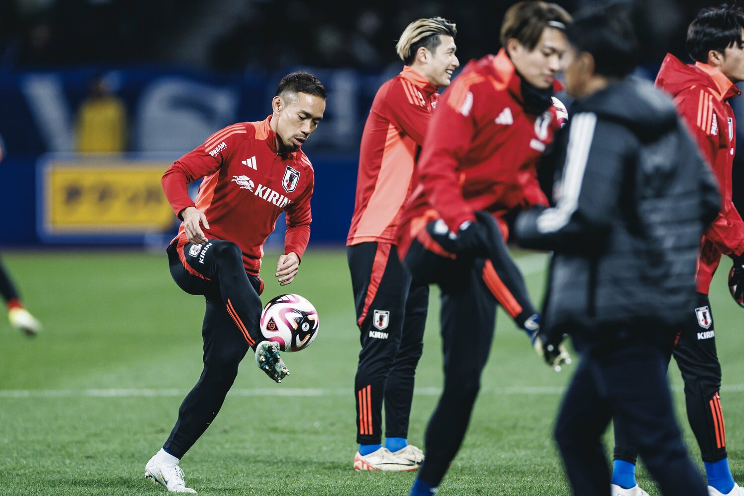 2024年3月の活動で代表に復帰した長友佑都　©Kiichi Matsumoto