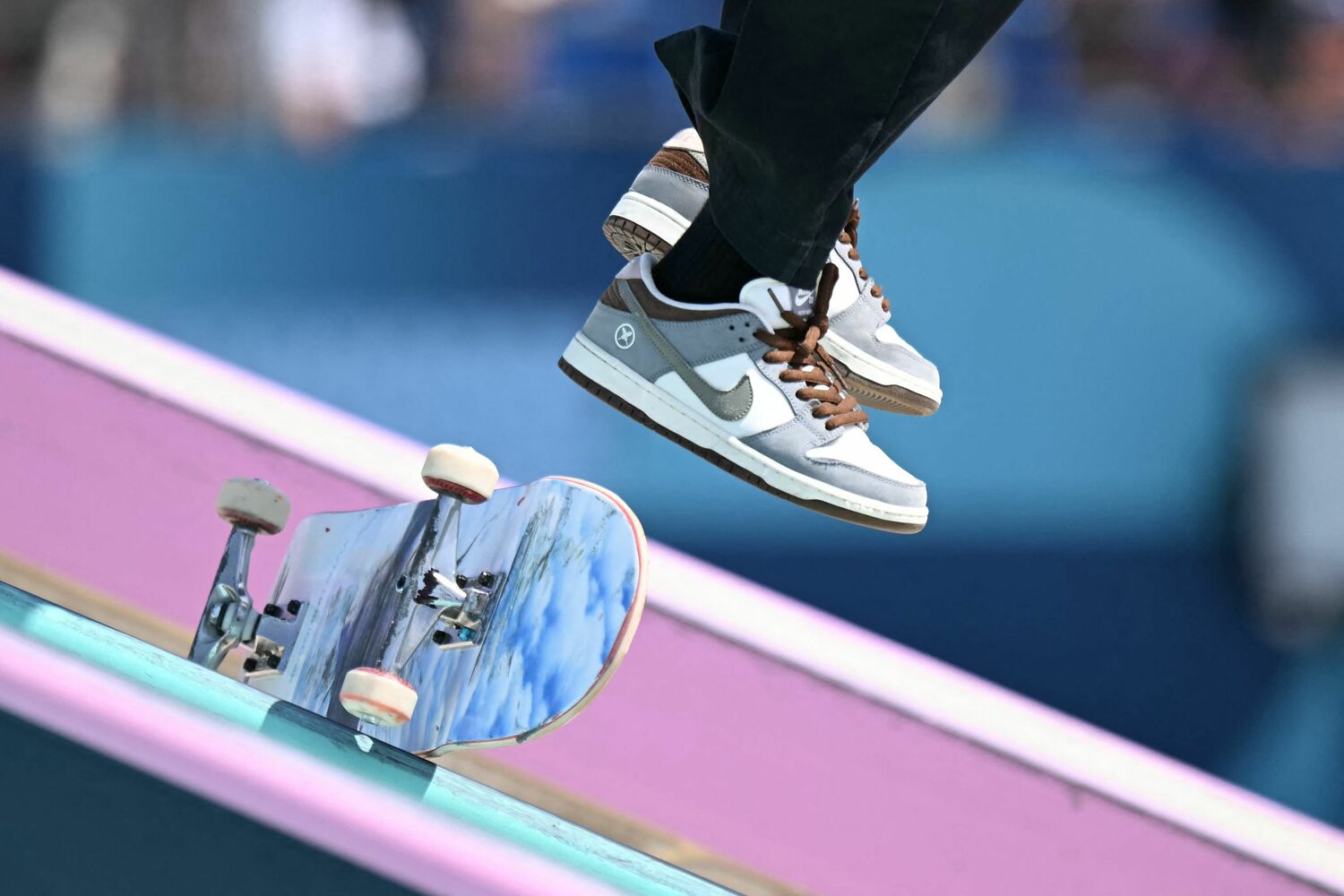 堀米モデルの「ナイキSBダンク LOW×Yuto」。五輪2連覇で話題に　©AFLO