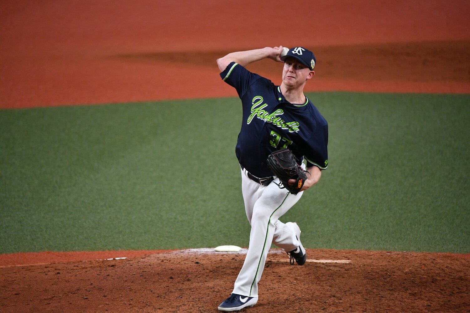 初戦で救援に失敗したマクガフ　©️Hideki Sugiyama