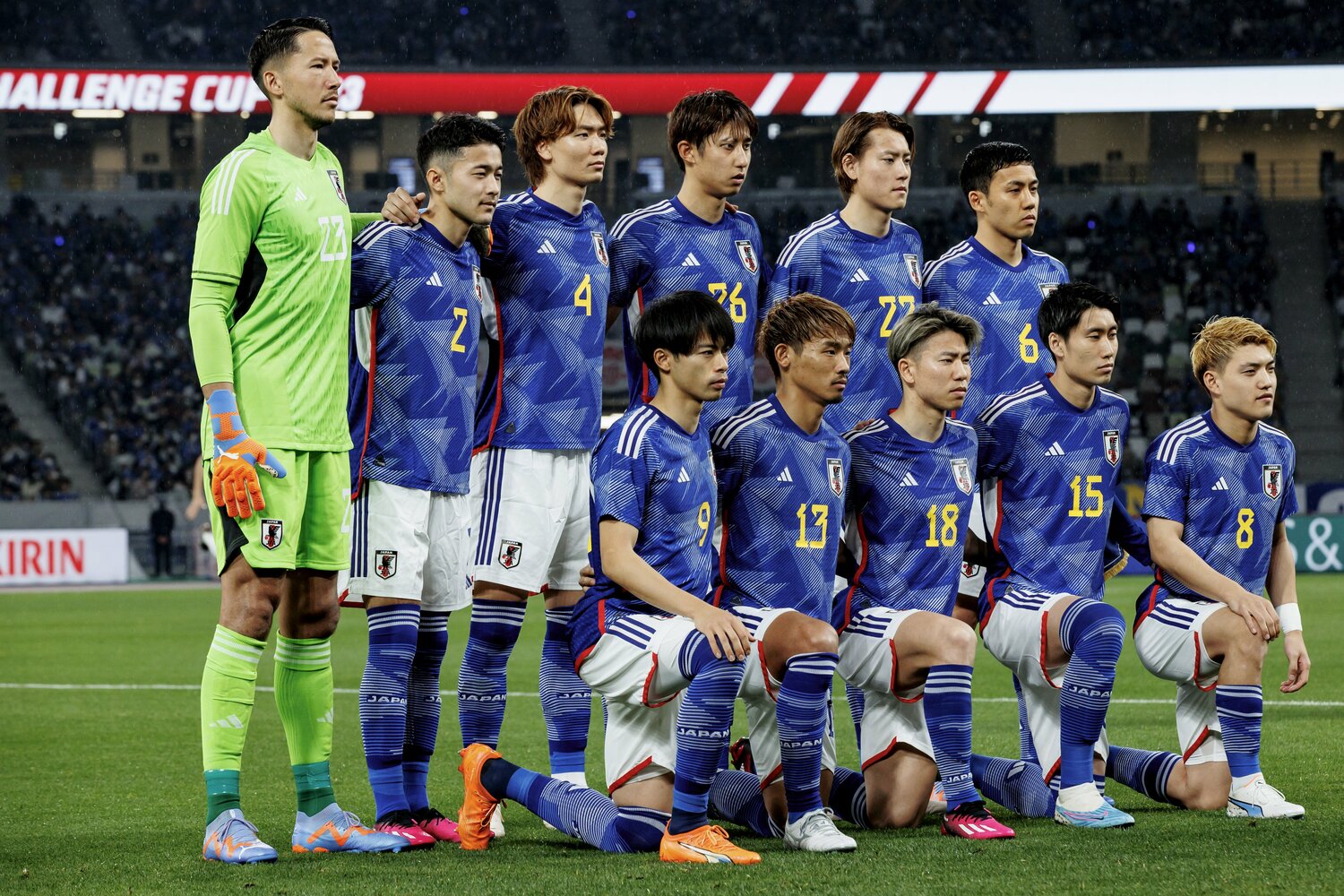 3月24日のウルグアイ戦の先発メンバー。1トップには浅野拓磨が起用された　©Kiichi Matsumoto/JMPA