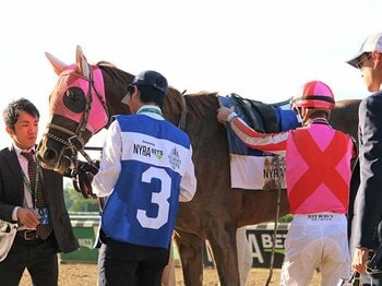 目立たず不器用だった馬なのに、米3冠で5着のマスターフェンサー。＜Number Web＞ photograph by Satoshi Hiramatsu