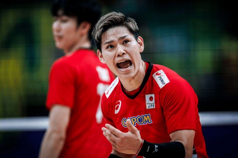 西田有志（VNLセルビア戦）©︎Volleyball World