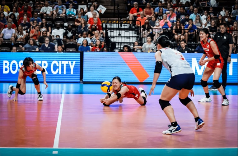 ネーションズリーグ予選ラウンド・ドミニカ共和国戦　©︎FIVB