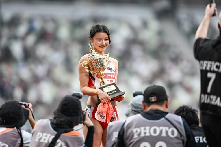 悲願の初優勝を飾った田中佑美　©Nanae Suzuki