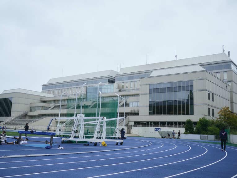 練習を行っている慶應日吉キャンパス　©Yuki Suenaga