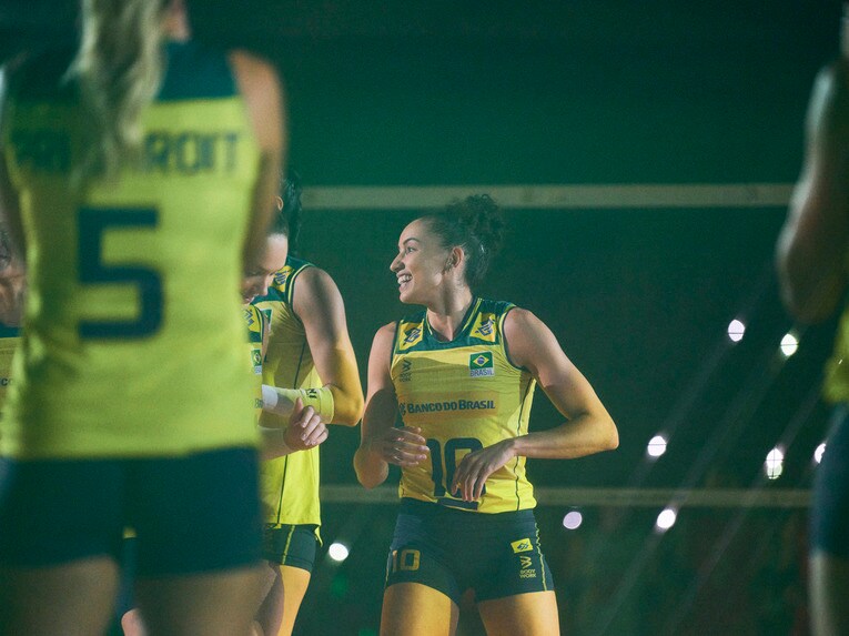 ブラジル代表エースのガビ／FIVBパリ五輪予選　©︎Yuki Suenaga