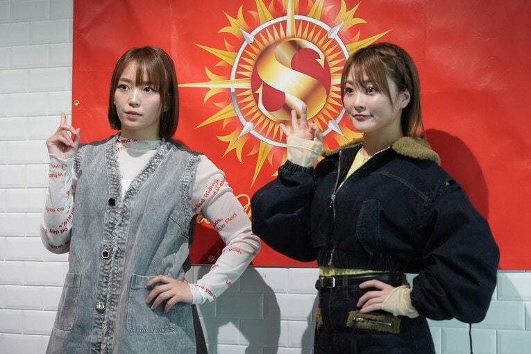 Sareeeとなつぽいは11月10日、タッグで対角に立つ　©Essei Hara