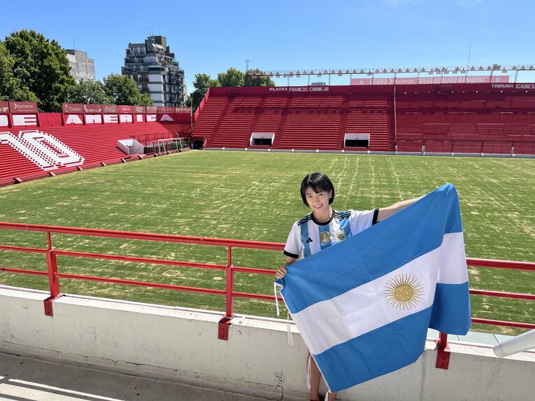 アルゼンチンに行った際の眞嶋さん　※本人提供