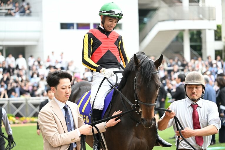 パドックで笑顔を見せるモレイラ　©Keiji Ishikawa