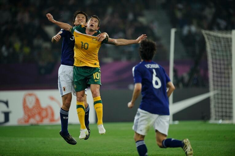 2011年アジアカップ決勝のオーストラリア戦　©Sports Graphic Number
