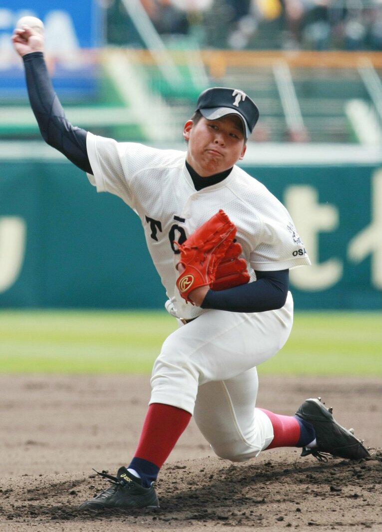 大阪桐蔭時代の澤田　©︎JIJI PRESS