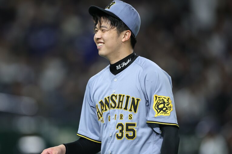 「サイキはスゴいピッチャーだ」ドジャース番記者が絶賛した阪神・才木浩人（26歳） ／ photograph by JIJI PRESS