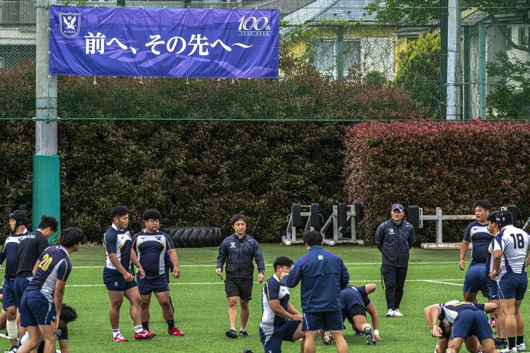 明治大ラグビー部の練習風景（2023年）　©︎Takuya Sugiyama