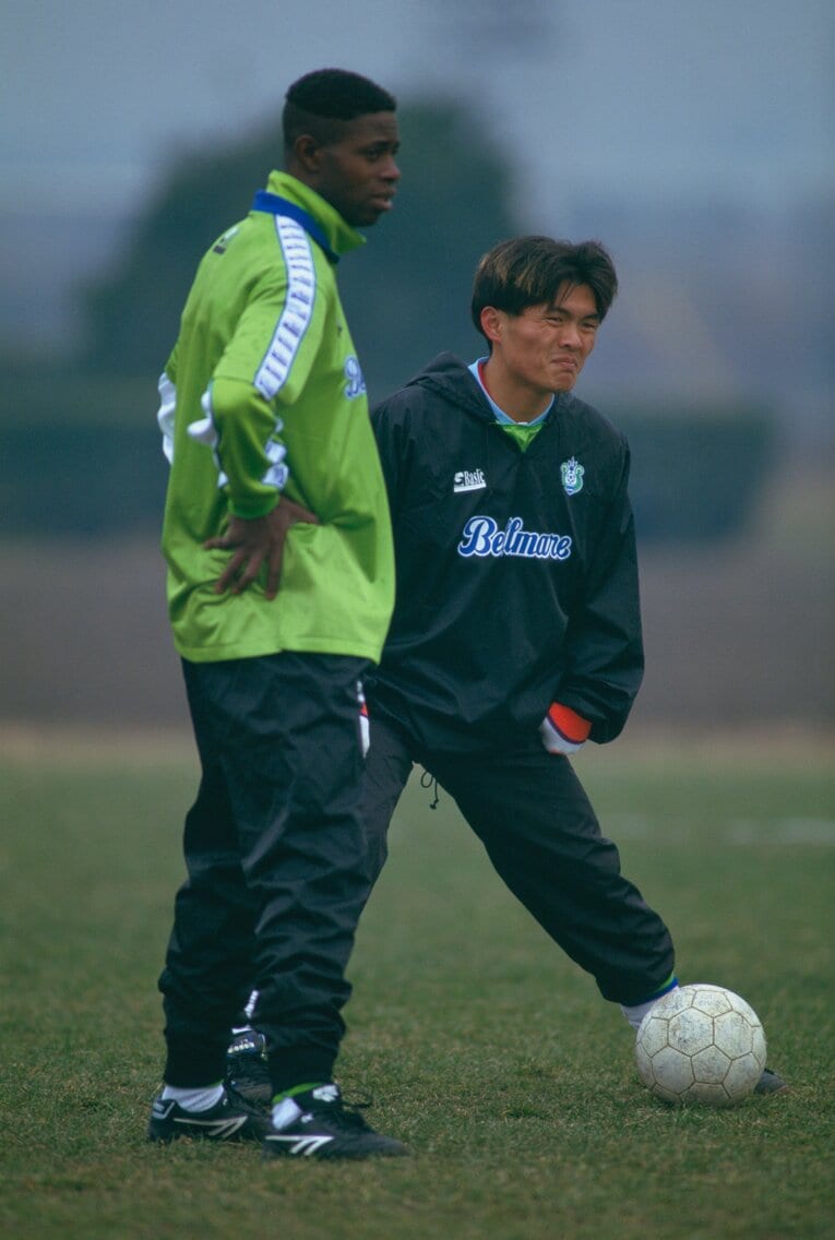ベルマーレ時代の名良橋晃（1993年）©︎Tadashi Shirasawa