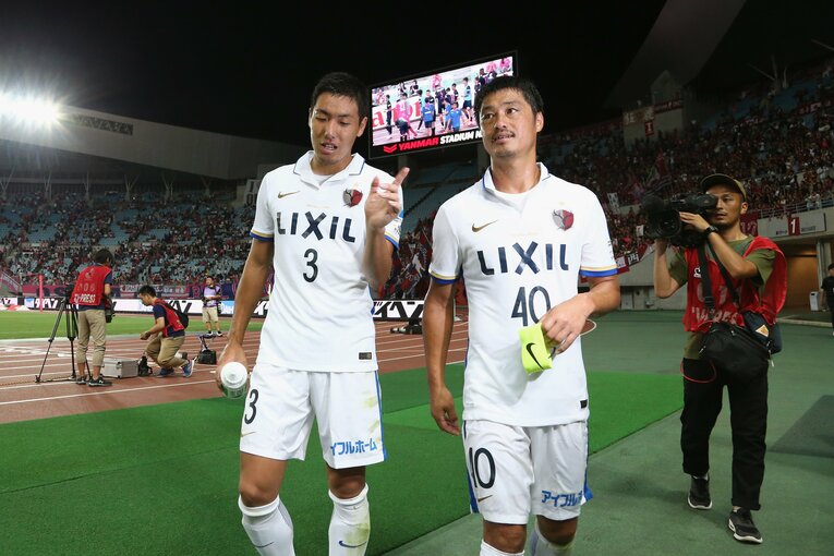 鹿島アントラーズ時代の昌子と小笠原　©︎Getty Images