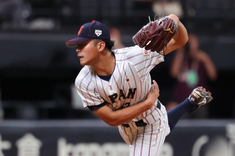 今夏の日米大学野球選手権では日本代表としても活躍　©AFLO