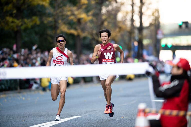 2019年大会は早稲田に競り勝ち、総合11位だった中央大学　©Yuki Suenaga