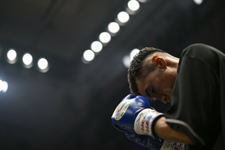 井上尚弥とのスパーリングを繰り返した渡邉卓也（36歳）。当時はフェザー級だったが、3階級下の井上のパワーに驚いたという　©Hiroaki Finito Yamaguchi