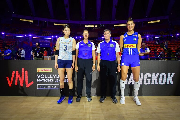 VNLファイナル決勝・イタリア戦　©︎Volleyball World