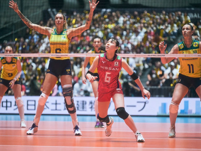 2023年パリ五輪予選では正セッターを務めたが、出場権を得ることはできなかった　©︎Yuki Suenaga