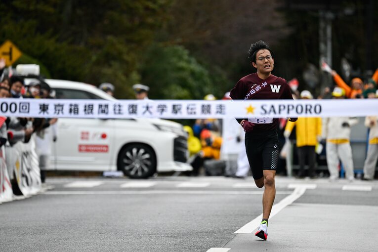 【昨年の名探偵】自身初となる箱根路で5区6位と上りへの適性を見せた工藤　©Yuki Suenaga