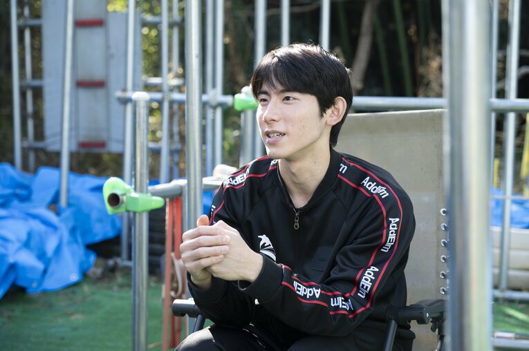 今年のオブスタクル・コース・レーシング（OCR）100m日本選手権で連覇を達成した山本遼平。OCRを含めたオブスタクル競技の日本トップ選手だ　©Tadashi Hosoda