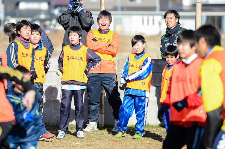 2011年の活動開始から10年以上にわたって、東北の復興とサッカーの普及に努めてきた「東北人魂」　©︎Miki Sano