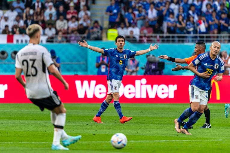 2022年カタールW杯 ドイツ戦　©︎Takuya Sugiyama／JMPA