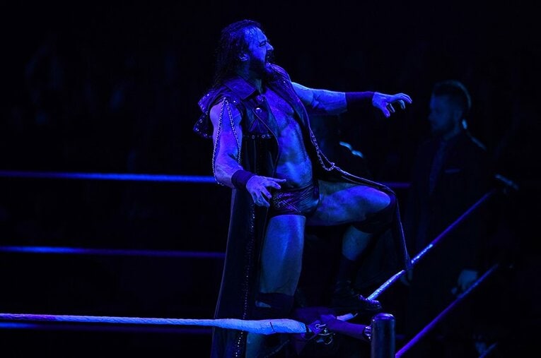 タイトル戦に挑むドリュー・マッキンタイア。無観客試合で、果たしてどんなプロレスを見せてくれるのか？ ／ photograph by Essei Hara