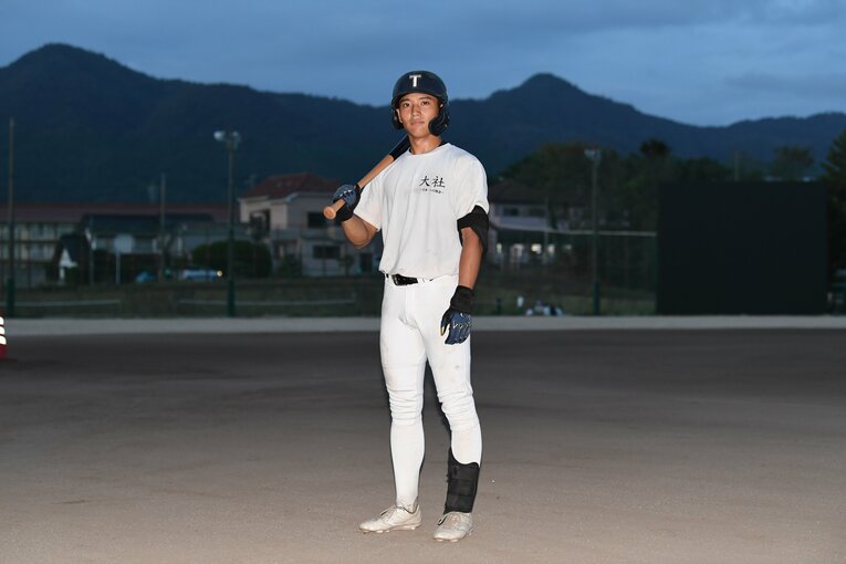 50メートル走は5秒8。プロレベルの走力をもつ藤原佑（写真は9月下旬に撮影） ©Kota Inoue