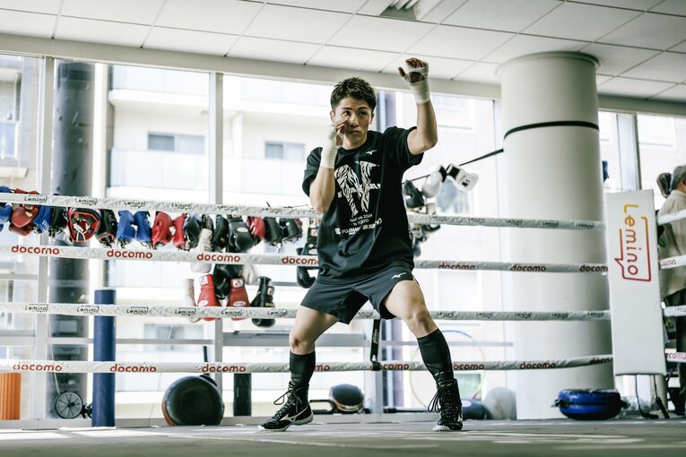 井上尚弥の公開練習　©Kiichi Matsumoto