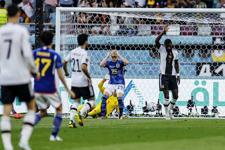 ドイツ戦の幻の先制点　©︎Kiichi Matsumoto/JMPA