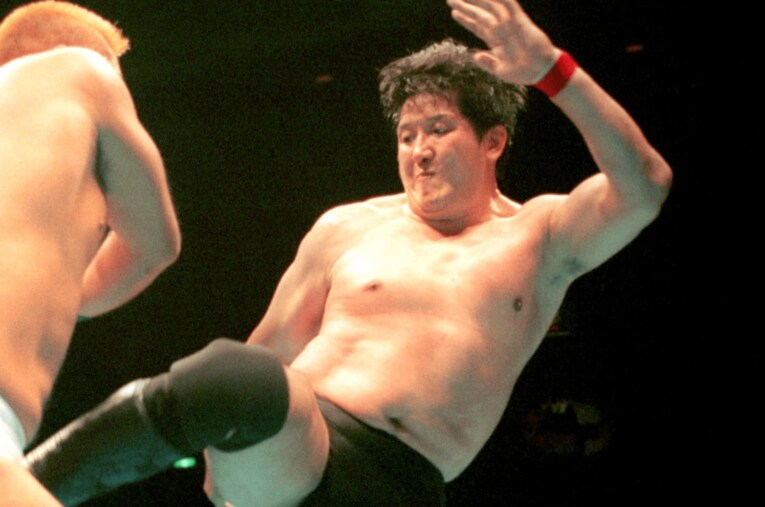 元プロレスラー前田日明。“伝説の控え室ボコボコ事件”が起きたのは1995年5月、前田が36歳のときだった ／ photograph by Sankei Shimbun