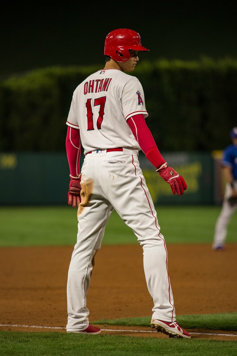 【未公開ショット多数！エンゼルス時代の秘蔵愛されショット】2018年の初々しい大谷（当時24歳／全20枚超）　©Nanae Suzuki