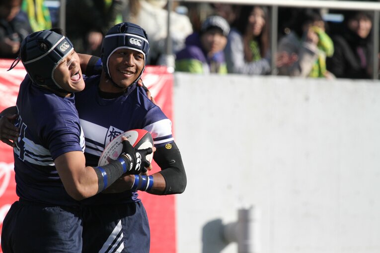 いまから14年前、桐蔭学園時代の松島幸太朗。今と比べると当時は線の細さが目立つ　©Nobuhiko Otomo