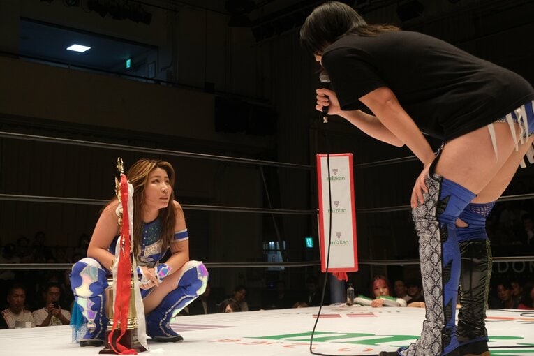 スターダムの大学生レスラー・妃南　©Norihiro Hashimoto