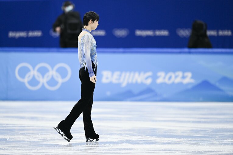 北京五輪SP直前の表情　©Asami Enomoto／JMPA