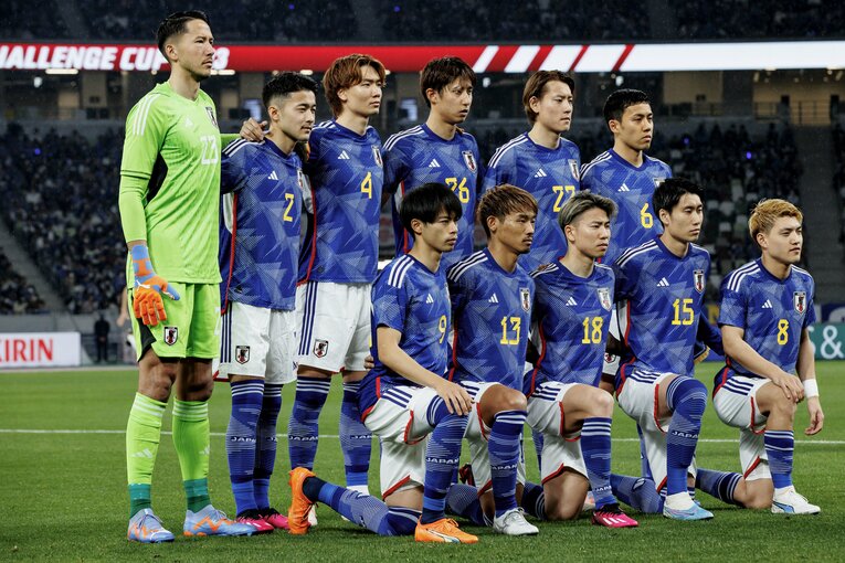 3月24日のウルグアイ戦の先発メンバー。1トップには浅野拓磨が起用された　©Kiichi Matsumoto/JMPA