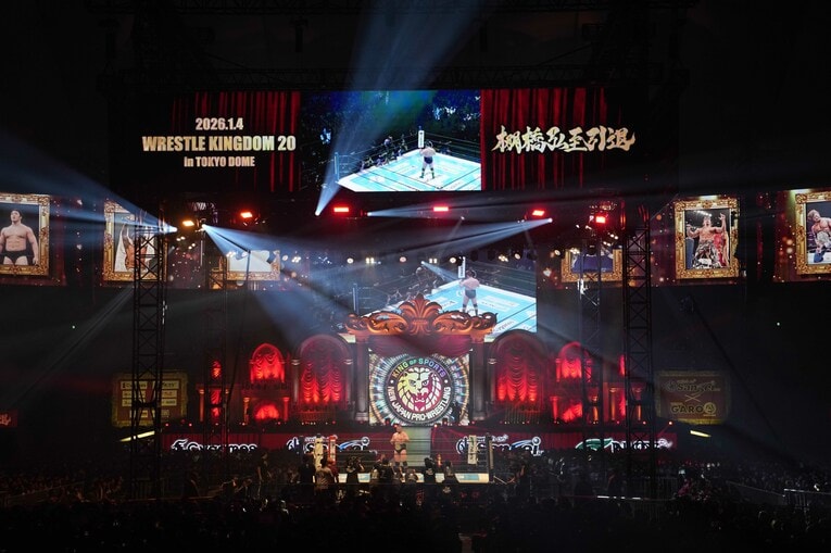 棚橋弘至引退の日にデビューして戴冠したウルフアロン　©Masashi Hara